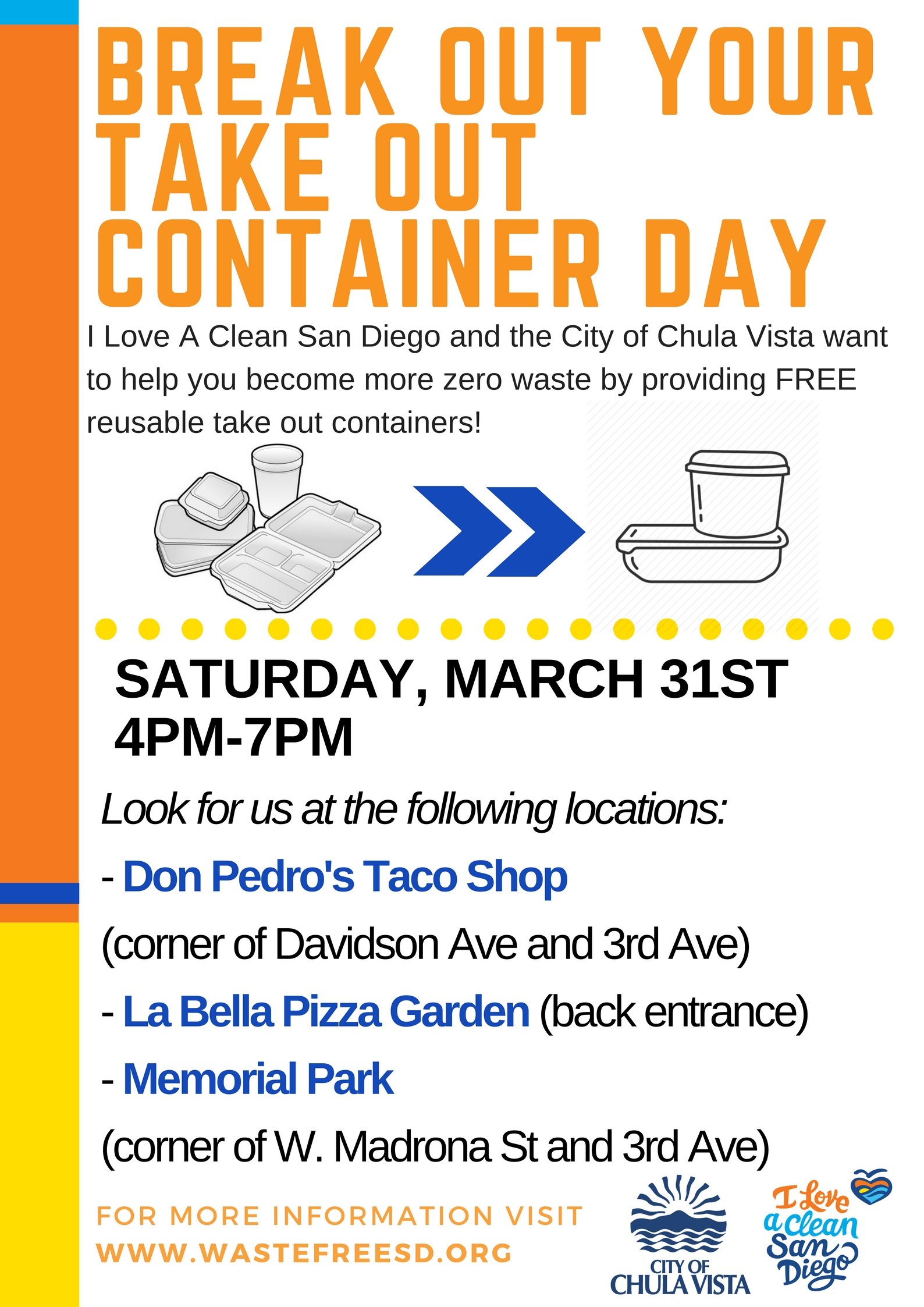 Break Out Your Take Out Container Day North County Philanthropy