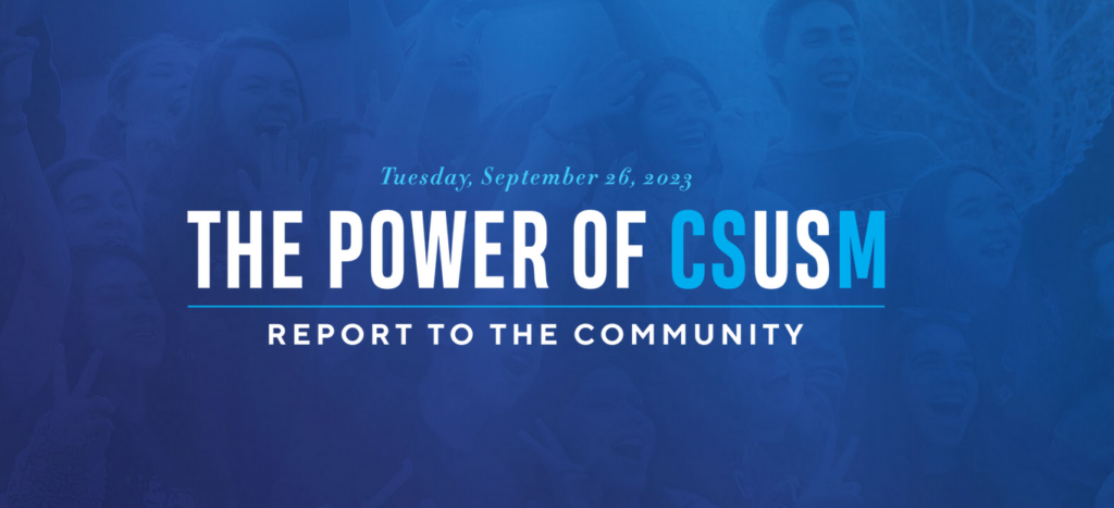 CSUSM Report to the Community - North County Philanthropy Council